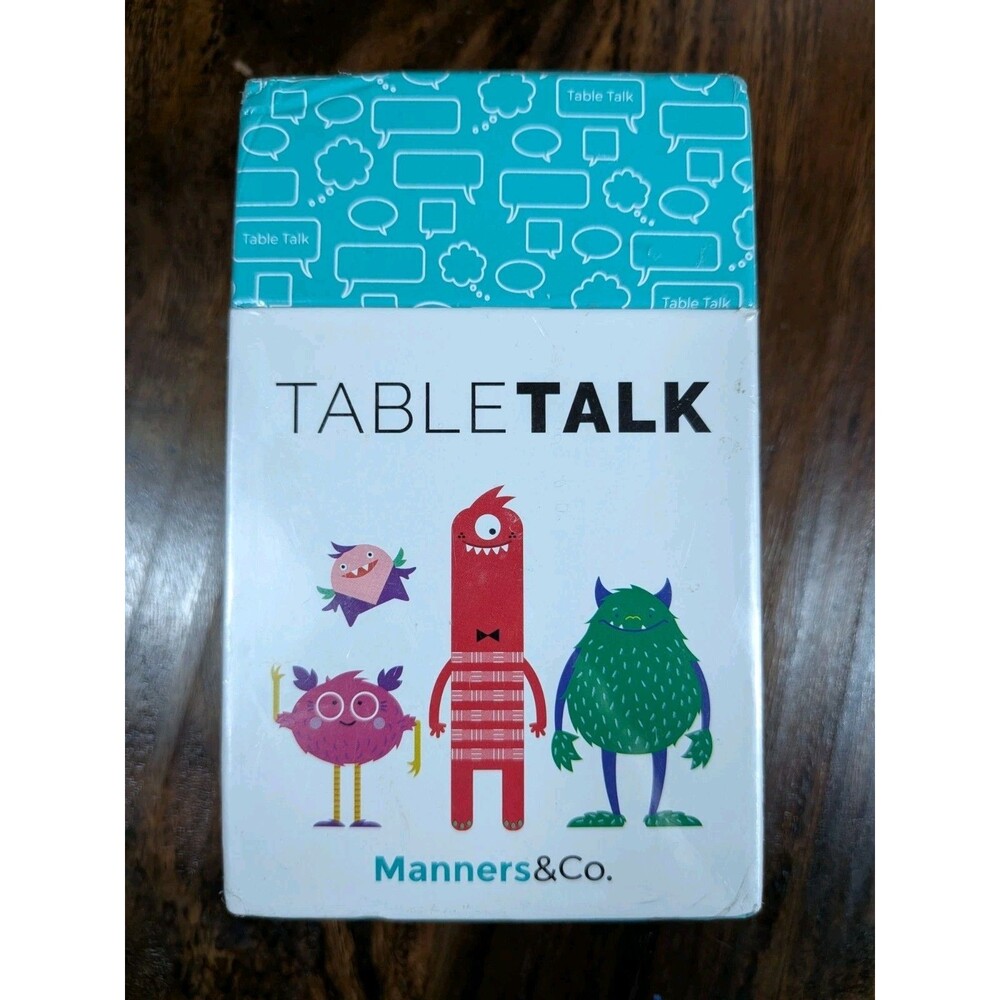 Manners & Co. TableTalk Kids' Conversation Cards - Brand New Sealed